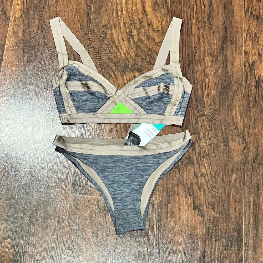 H&M Bathing suit set. Size 12 Bikini Cage Bra Top & Size 6 Bikini Bottom